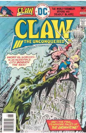 Claw the Unconquered 7 published by DC with cover art by Ernie Chan