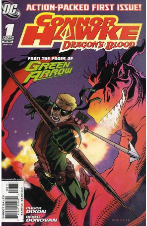 Connor Hawke: Dragon's Blood 1 published by DC with cover art by Derec Donovan