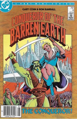 Conqueror of the Barren Earth 4 (Newsstand) published by DC with cover art by Ron Randall