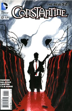 Constantine 17 published by DC with cover art by Juan Ferreyra