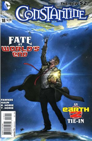 Constantine 18 published by DC with cover art by Juan Ferreyra