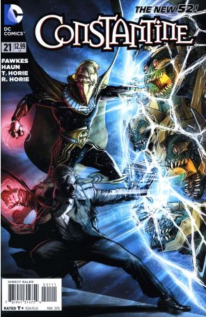 Constantine 21 published by DC with cover art by Juan Ferreyra
