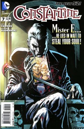 Constantine 7 published by DC with cover art by Eddy Barrows