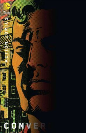 Convergence: Action Comics 1A published by DC with cover art by Chip Kidd and Keith Giffen