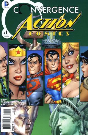 Convergence: Action Comics 1 published by DC with cover art by Amanda Conner