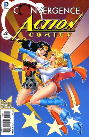 Convergence: Action Comics 2 published by DC with cover art by Amanda Conner