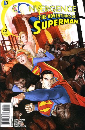 Convergence: Adventures of Superman 2 published by DC with cover art by Mikel Janin