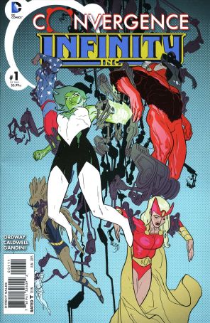 Convergence: Infinity Inc. 1 published by DC with cover art by Ben Caldwell