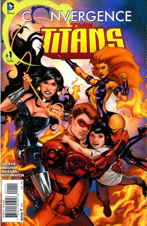 Convergence: Titans 1 published by DC with cover art by Emanuela Lupacchino
