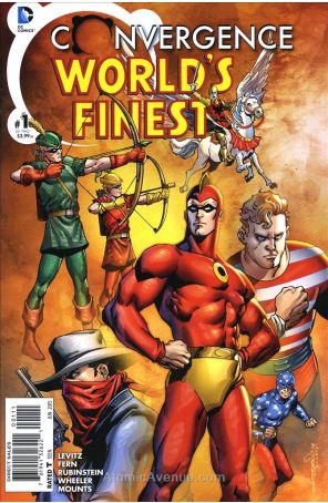 Convergence: World's Finest Comics 1 published by DC with cover art by Aaron Lopresti