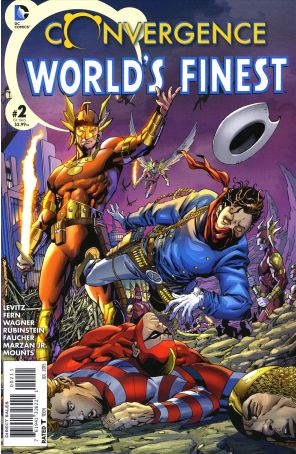 Convergence: World's Finest Comics 2 published by DC with cover art by Aaron Lopresti