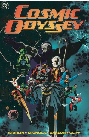 Cosmic Odyssey TPB 1 published by DC with cover art by Mike Mignola
