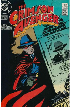 Crimson Avenger 1 published by DC with cover art by Greg Brooks