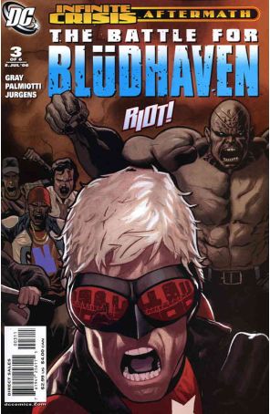 Crisis Aftermath: The Battle For Bludhaven 3 published by DC with cover art by Daniel Acuña