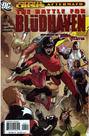 Crisis Aftermath: The Battle For Bludhaven 4 published by DC with cover art by Daniel Acuña