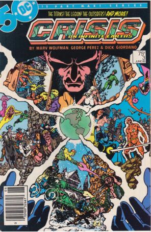 Crisis on Infinite Earths 3 (Newsstand) published by DC with cover art by George Pérez
