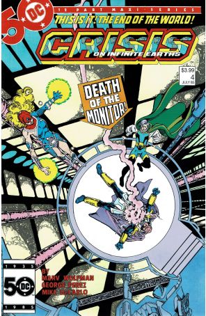 Crisis On Infinite Earths 4A published by DC with cover art by George Pérez