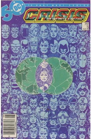Crisis on Infinite Earths 5 (Newsstand) published by DC with cover art by George Pérez