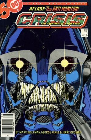 Crisis on Infinite Earths 6 (Newsstand) published by DC with cover art by George Pérez