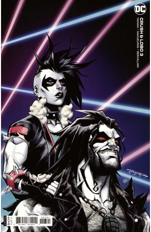 Crush And Lobo 3A published by DC with cover art by Khary Randolph