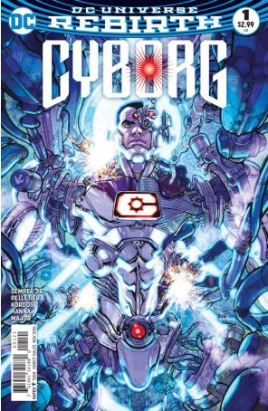 Cyborg (2nd Series) 1A published by DC with cover art by Eric Canete