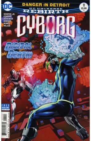 Cyborg (2nd Series) 11 published by DC with cover art by Will Conrad