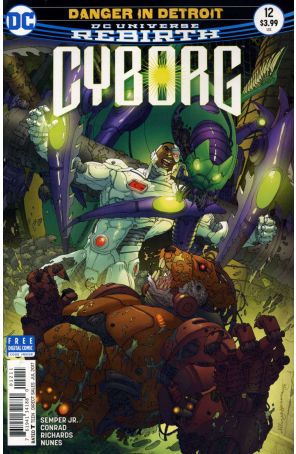 Cyborg (2nd Series) 12 published by DC with cover art by Allan Jefferson