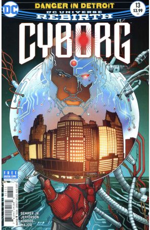 Cyborg (2nd Series) 13 published by DC with cover art by Allan Jefferson