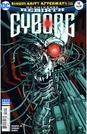 Cyborg (2nd Series) 14 published by DC with cover art by Eric Canete