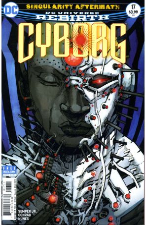 Cyborg (2nd Series) 17 published by DC with cover art by Eric Canete