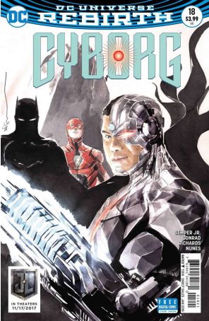 Cyborg (2nd Series) 18A published by DC with cover art by Dustin Nguyen