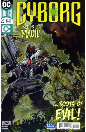 Cyborg (2nd Series) 20 published by DC with cover art by Simone Bianchi