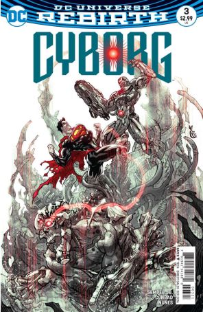 Cyborg (2nd Series) 3A published by DC with cover art by Eric Canete