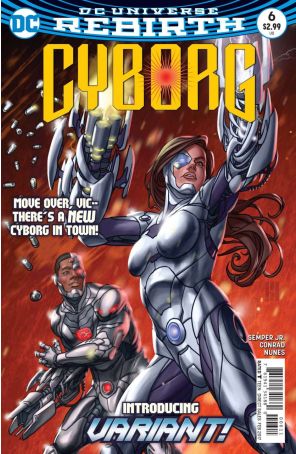 Cyborg (2nd Series) 6 published by DC with cover art by Mike Choi