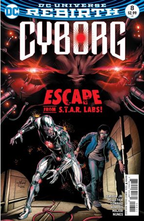 Cyborg (2nd Series) 8 published by DC with cover art by Will Conrad