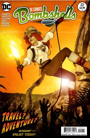 DC Comics: Bombshells 22 published by DC with cover art by Ant Lucia