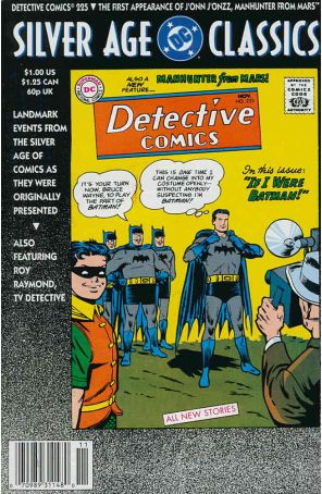 DC Silver Age Classics Detective Comics 225 published by DC with cover art by Win Mortimer
