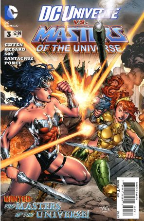 DC Universe vs. Masters of the Universe 3 published by DC with cover art by Ed Benés