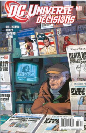 DC Universe: Decisions 3 published by DC with cover art by Stéphane Roux