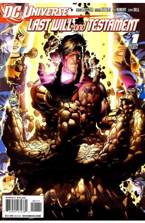 DC Universe: Last Will and Testament 1A published by DC with cover art by Adam Kubert