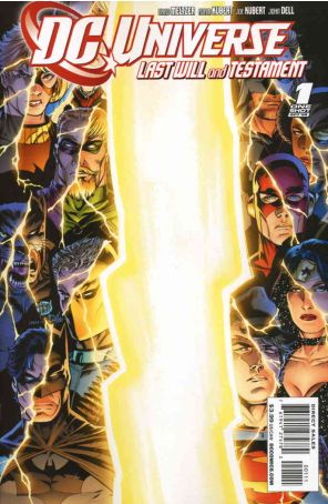 DC Universe: Last Will and Testament 1B published by DC with cover art by Adam Kubert