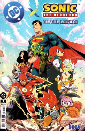 DC X Sonic the Hedgehog: Metal Legion 1A published by DC with cover art by Pablo M. Collar