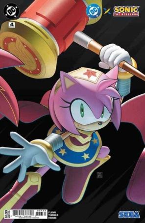DC X Sonic the Hedgehog 4A (2nd) published by DC with cover art by Min Ho Kim