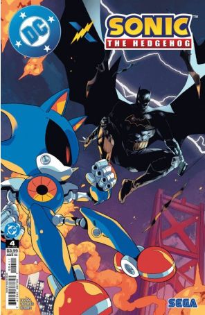 DC X Sonic the Hedgehog 4A published by DC with cover art by Pablo M. Collar