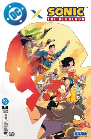 DC X Sonic the Hedgehog 5A published by DC with cover art by Pablo M. Collar
