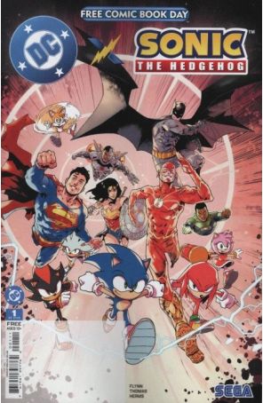 DC X Sonic the Hedgehog Special 1 published by DC with cover art by Pablo M. Collar
