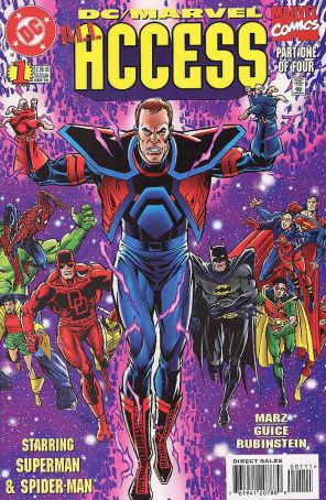 DC/Marvel: All Access 1 published by DC with cover art by Butch Guice