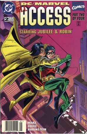 DC/Marvel: All Access 2 (Newsstand) published by DC with cover art by Butch Guice