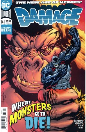 Damage (2nd Series) 14 published by DC with cover art by Aaron Lopresti
