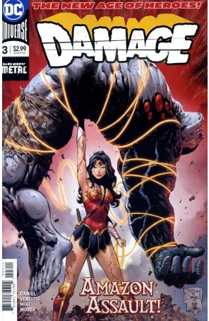 Damage (2nd Series) 3 published by DC with cover art by Tony S. Daniel